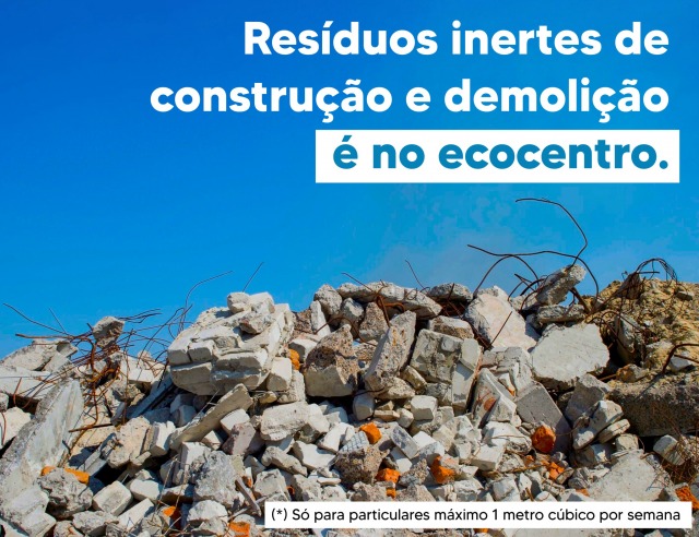 Resíduos de Entulho é no Ecocentro
